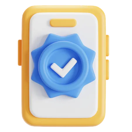 Secure Phone System 3D Icon