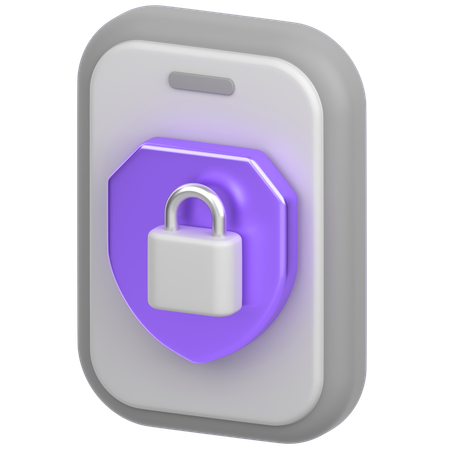 보안 전화  3D Icon