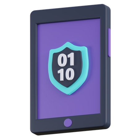 Secure Phone  3D Icon