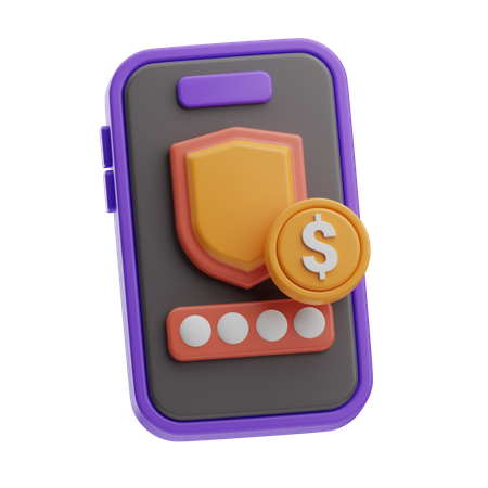 Secure Pin  3D Icon