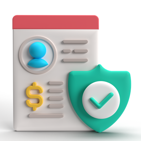 Secure Profile  3D Icon