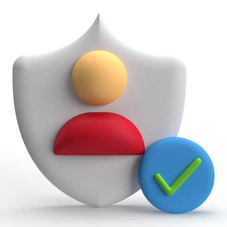 Secure Profile  3D Icon