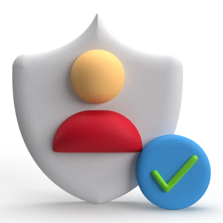 Secure Profile  3D Icon