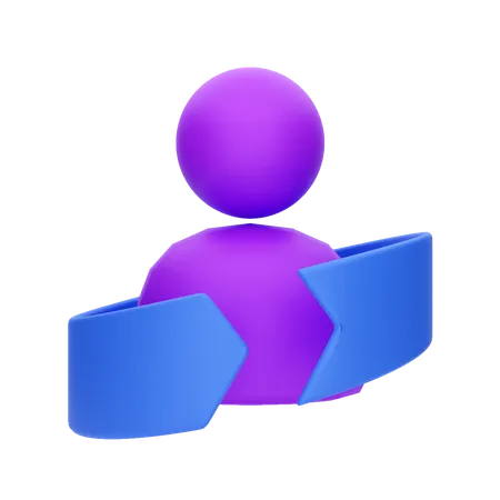 Secure Profile  3D Illustration