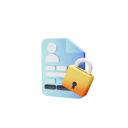 Secure Profile  3D Icon