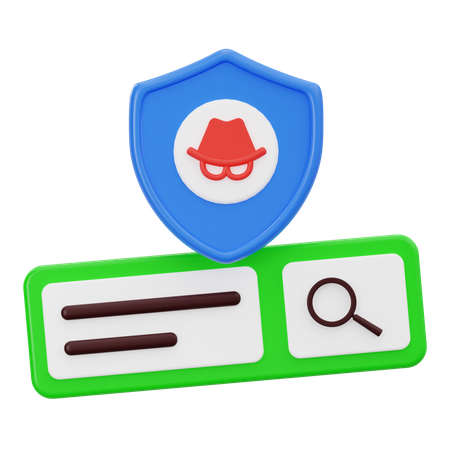 Secure Search  3D Icon