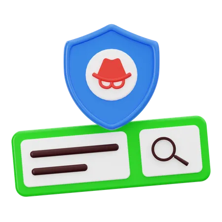 Secure Search  3D Icon