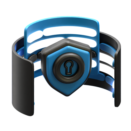 Secure server  3D Icon