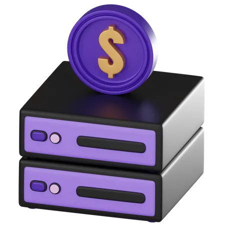 Secure Bank Server Ideal For Conveying The Essence Of Modern Banking And Digital Security 3 D Render Illustration 3D Icon