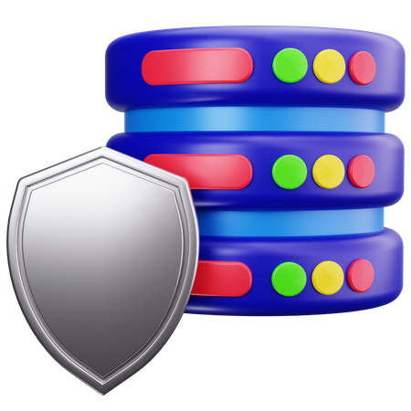 安全なサーバー  3D Icon