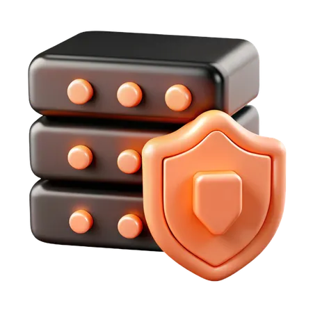Secure Server  3D Icon