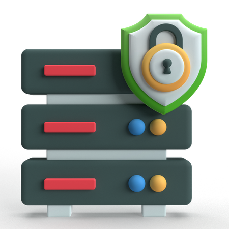 Secure Server  3D Icon