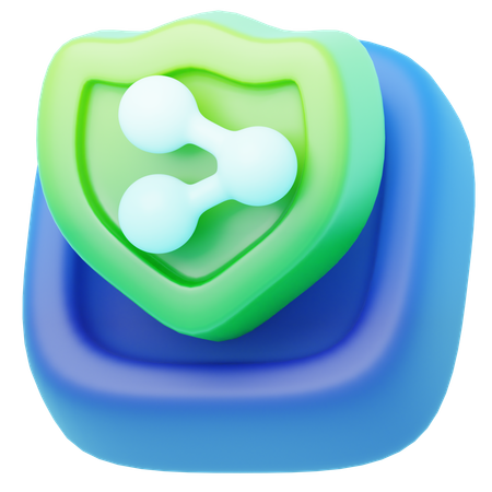 보안 공유  3D Icon