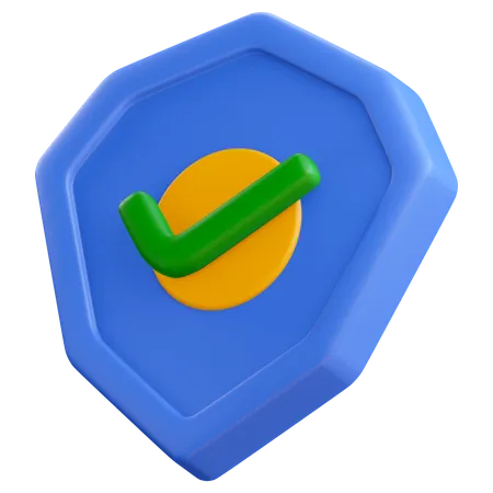 Secure Shield  3D Icon