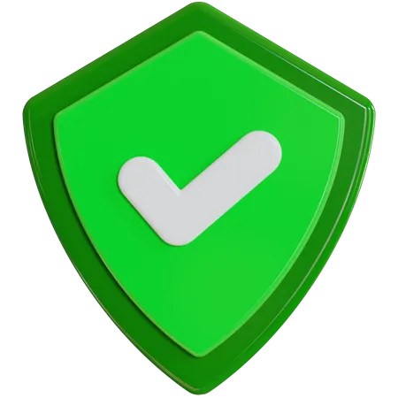 Secure shield  3D Icon