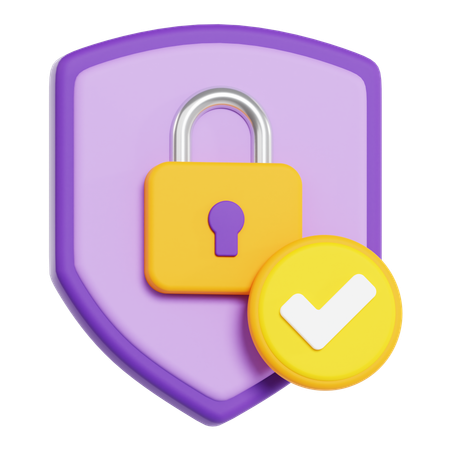 Secure Shield  3D Icon