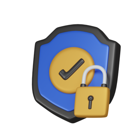 Secure Shield  3D Icon