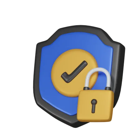 Secure Shield  3D Icon