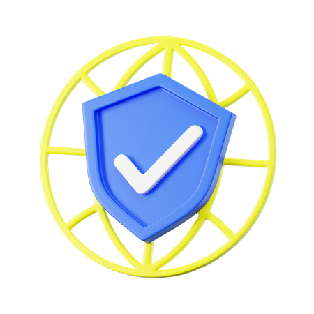 Secure Shield  3D Icon