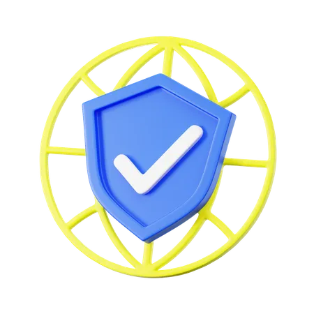 Secure Shield  3D Icon