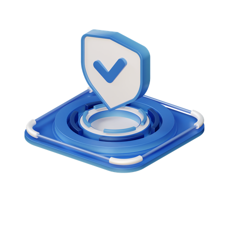 Secure Shield  3D Icon