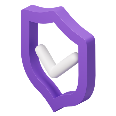 Secure Shield  3D Illustration