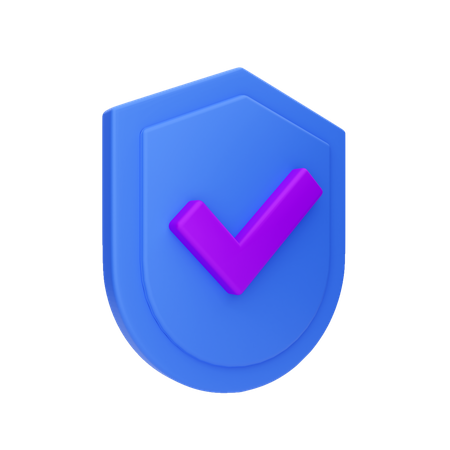 Secure Shield  3D Illustration