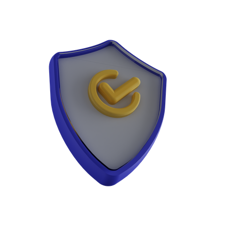 Secure Shield  3D Illustration