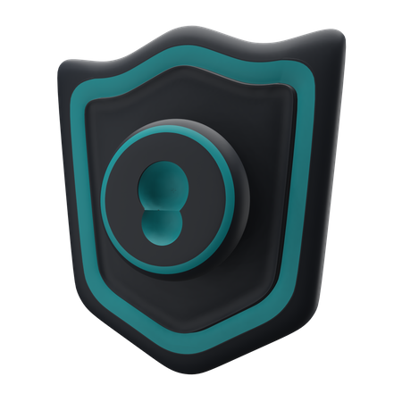 Secure Shield  3D Illustration