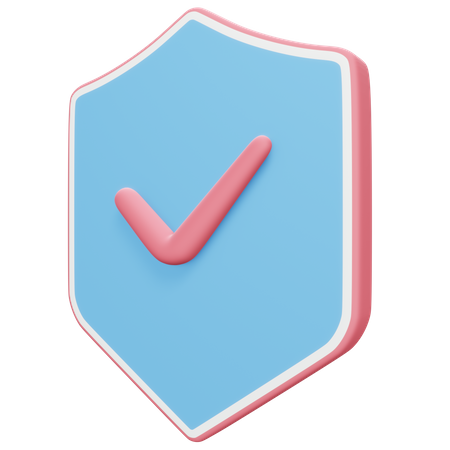 Secure Shield  3D Illustration