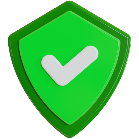 Secure shield  3D Icon