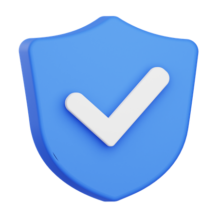 Secure Shield 3D Icon