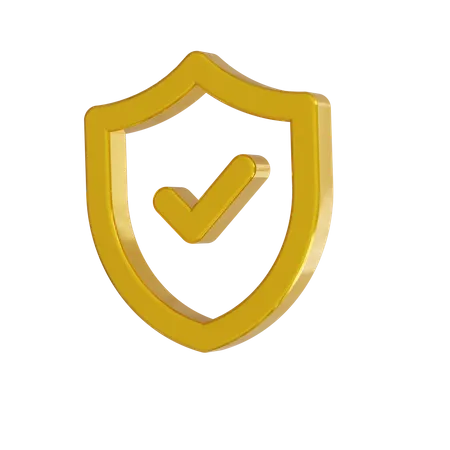 Secure Shield  3D Icon
