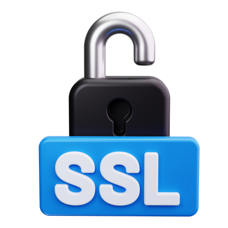 보안 SSL  3D Icon