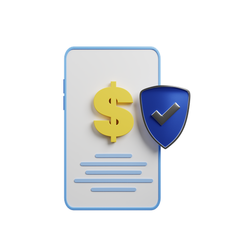 Secure Transaction  3D Icon
