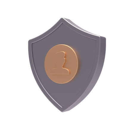 Secure user  3D Icon