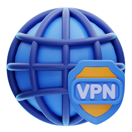 Secure Vpn  3D Icon