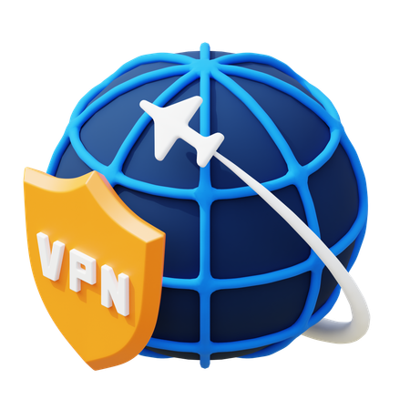 Secure Vpn  3D Icon