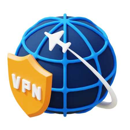 Secure Vpn  3D Icon