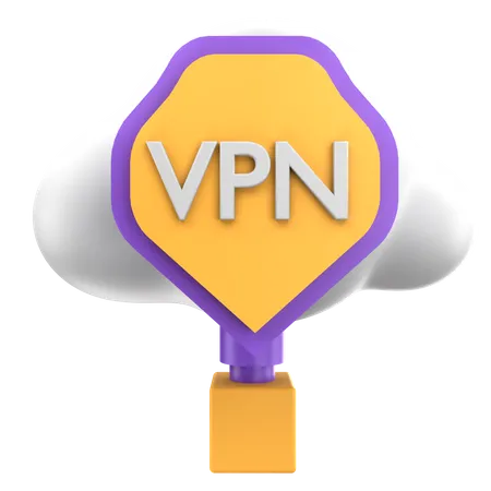 Secure Vpn  3D Icon