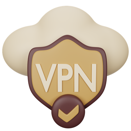 Secure Vpn  3D Icon