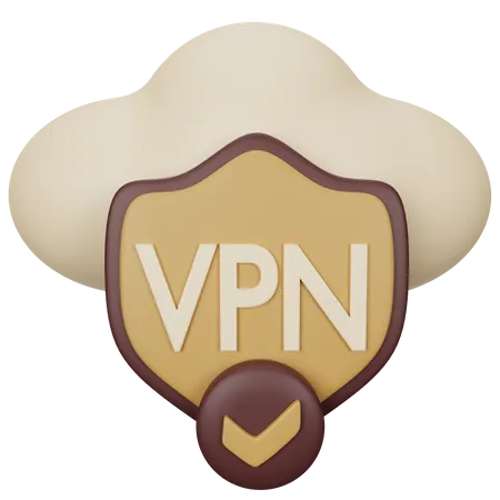 Secure Vpn  3D Icon