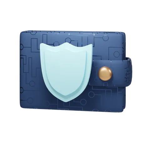 Secure Wallet  3D Illustration