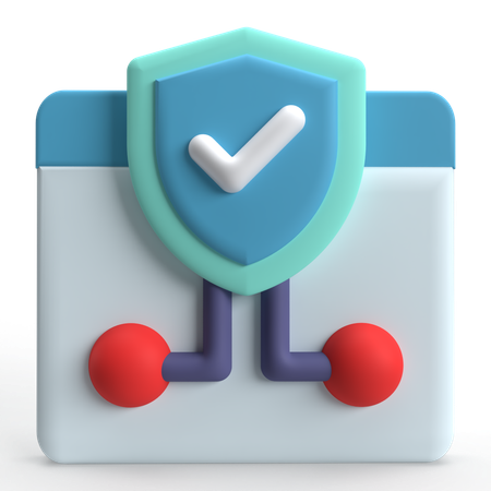 Secure Webpage  3D Icon