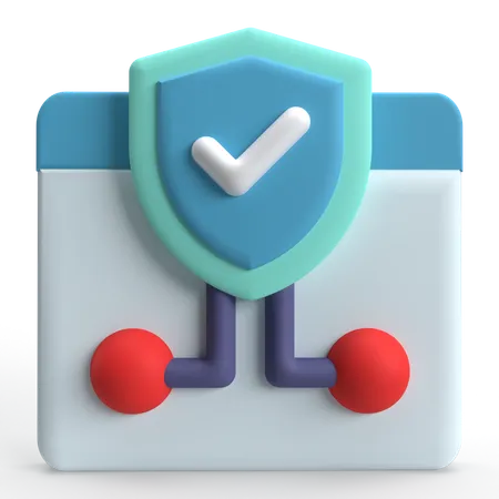 Secure Webpage  3D Icon