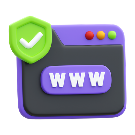 Secure Website  3D Icon