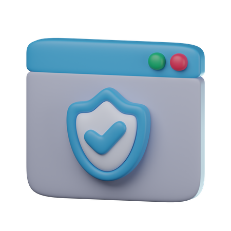 Secure Website  3D Icon