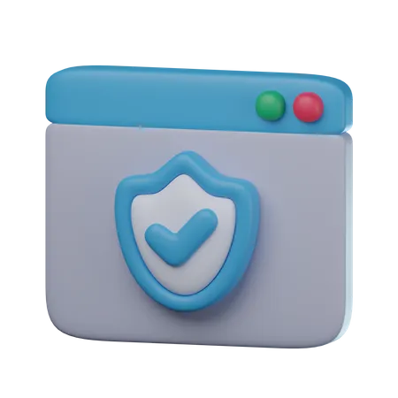 Secure Website  3D Icon