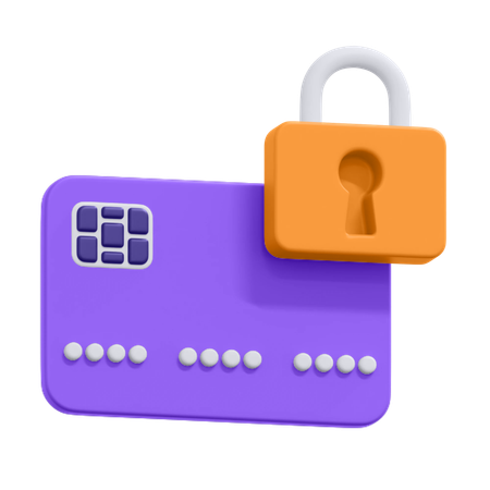 Secured Credit Card  3D Icon