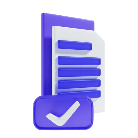 Secured file  3D Icon